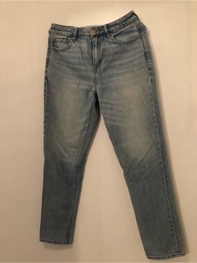 American Eagle Outfitters Faded Light Blue Straight-Leg Jeans